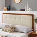 Draper Tufted Fabric & Wood Headboard by Modway Performance Fabric/Upholstered in Brown | King | Wayfair MOD-6227-WAL-BEI