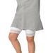 Plus Size Women's Lace Hem Bike Shorts by ellos in White (Size 14/16)