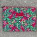 Lilly Pulitzer Bags | Lilly Pulitzer Pink Tropical Zippered Pouch | Color: Green/Pink | Size: Os