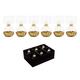 YöL 72 Place Cards Holders Star Confetti Christmas Dinner Party Accessories Gold