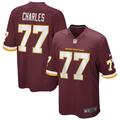 Men's Nike Saahdiq Charles Burgundy Washington Football Team Game Player Jersey