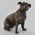 Seven Secrets Staffordshire Bull Terrier Figurine Statue Bronzed Sculpture Ornament Staffie Dog | 60142