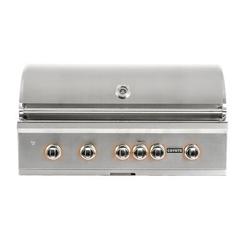 Coyote Grills 4-Burner Built-In Convertible Gas Grill w/ Smoker Stainless Steel in White | 23 H x 42 W x 25.5 D in | Wayfair CC2SL42NG