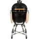 Coyote Grills 22" Kamado Charcoal Grill w/ Smoker Porcelain-Coated Grates/Stainless Steel/Ceramic in Gray | 50 H x 22 W x 28 D in | Wayfair