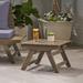 AllModern Bullock Wooden Outdoor Side Table Wood in Gray | 12.5 H x 19.75 W x 19.75 D in | Wayfair 1526224D5663470794ED7E1D38CF73EE