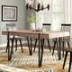 17 Stories Salemburg 35.4" Dining Table Wood/Metal in Gray | 29.5 H x 59.1 W x 35.4 D in | Wayfair UNRS5346 44404385