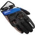 Spidi Flash-R Evo Motorrad Handschuhe, schwarz-weiss-blau, Größe 3XL