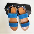 Coach Shoes | Hp Nwt Coach Henny Sandal | Color: Blue | Size: 7