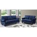 Willa Arlo™ Interiors 2 Piece Velvet Standard Foam Living Room Set Velvet in Blue | 37.4 H x 85.04 W x 33.9 D in | Wayfair Living Room Sets
