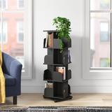 Zipcode Design™ Holthaus 18.38" W Geometric Bookcase Wood in Black | 42.38 H x 18.38 W x 18.38 D in | Wayfair D418CFB082C749428B4DE3EE1A2A61CF