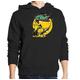 Fly Fishing Moon Fisher Artwork Unisex Pullover Hooded Sweater Large Black