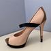 Jessica Simpson Shoes | Jessica Simpson Ely Leather Platform Pump - Size 8 | Color: Cream/Tan | Size: 8