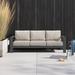 Mercury Row® Gelston Patio Sofa w/ Cushions Metal/Olefin Fabric Included | 33.07 H x 85.8 W x 33.8 D in | Wayfair A00512C136B94AEEAA21769C8536B82D