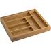 Rebrilliant Mcquaig Adjustable Flatware & Kitchen Utensils Drawer Organizer Bamboo in Brown | 7 H x 14 W x 18 D in | Wayfair
