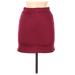 Forever 21 Casual Skirt: Burgundy Solid Bottoms - Women's Size Medium