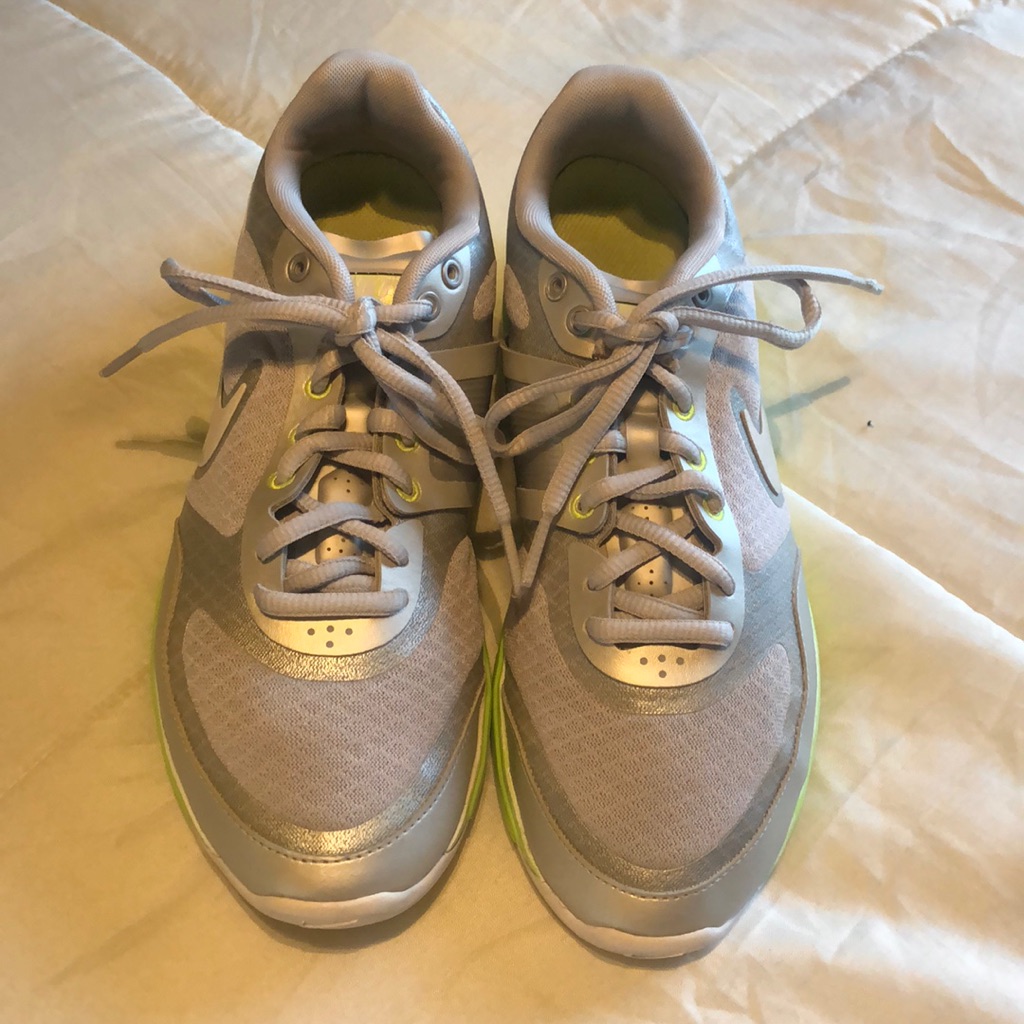 Nike Shoes | Ladies Nike Tennis Shoes | Color: Gray/Green | Size: 7