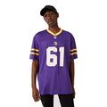 New Era Minnesota Vikings T Shirt/Tee Nfl Logo Oversized Tee Purple - L