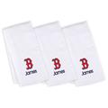 Infant White Boston Red Sox Personalized Burp Cloth 3-Pack