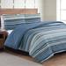 Union Rustic Zampa Microfiber Reversible Comforter Set Polyester/Polyfill/Microfiber in Blue | Full/Queen Comforter + 2 Standard Shams | Wayfair