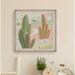 Foundry Select Cactus Fields by Parvez Taj - Picture Frame Painting Print on Paper in Green/Pink | 18 H x 18 W x 1.5 D in | Wayfair