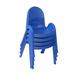 Angeles Value 11" Classroom Chair Plastic in Blue | 31 H x 17.25 W x 15.63 D in | Wayfair AB7711PB4