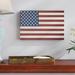 Charlton Home® 'U.S. Constitution American Flag' - Wrapped Canvas Graphic Art Print Metal in Blue/Red | 26 H x 40 W x 1.5 D in | Wayfair