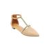 Wide Width Women's The Clove Flat by Comfortview in New Nude (Size 8 W)