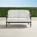 Avery Loveseat with Cushions - Resort Stripe Cobalt - Frontgate