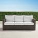 Small Palermo Sofa with Cushions in Bronze Finish - Rain Cobalt, Standard - Frontgate