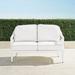 Avery Loveseat with Cushions in White Finish - Rain Sailcloth Cobalt - Frontgate