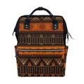 African Art Tribal Print Mommy Bags Mother Bag Travel Backpack Diaper Bag Daypack Nappy Bags for Baby Care