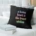 East Urban Home Love & Wisdom Quote Chalkboard Style Pillow (W/Removable Insert) - Spun Polyester/Polyfill blend | 16 H x 16 W x 3 D in | Wayfair