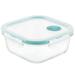 LocknLock Purely Better Vented Glass 3 Container Food Storage Set Glass | 3.8 H x 15.4 W x 15.4 D in | Wayfair 09195