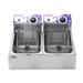 Specstar Commercial 20.7 Qt 2 Basket Deep Fryer Stainless Steel in Gray | 12 H x 17.5 W x 22 D in | Wayfair X0027H6RAR