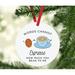 The Holiday Aisle® Funny Food Pun Coffee Bean Holiday Shaped Ornament Wood in Black/Blue/Brown | 3.5 H x 3.5 W in | Wayfair