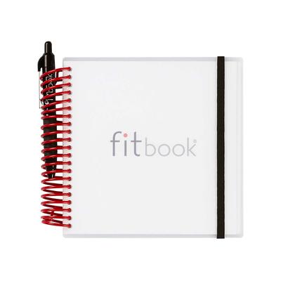 C.R. Gibson Journals and Planners - White 'FitBook' 12-Week Fitness Journal