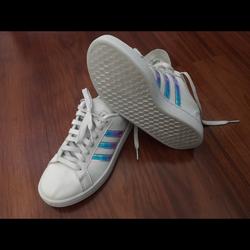 Adidas Shoes | Girls Adidas Grand Court Strap Shoes | Color: White | Size: 6bb