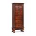 Costway Wooden Jewelry Armoire Cabinet Storage Chest with Drawers and Swing Doors