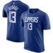 Men's Nike Paul George Royal LA Clippers Name & Number T-Shirt