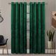 Oxford Homeware Emerald Green Blackout Curtains – 66x72 Inch Eyelet Curtains for Bedroom - Thermal Insulated Curtains For Living Room + 2 Tie Backs (168cm x 183cm)