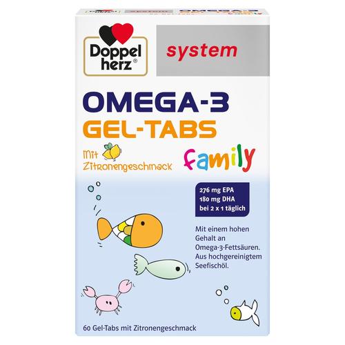 Doppelherz – Omega-3 Gel-Tabs family system Mineralstoffe