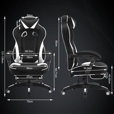 Woltu - Gaming Stuhl, Bürostuhl Ergonomisch mit Lendenkissen, Atmungsaktiv Gaming Chair, Gamer Image