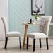 Red Barrel Studio® Amdan Tufted Velvet Modern Dining Chair Wood/Upholstered/Velvet in White | 37.75 H x 18 W x 24 D in | Wayfair