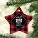 The Holiday Aisle® Star Karate Master Holiday Shaped Ornament Ceramic/Porcelain in Black/Red | 3.1 H x 3.1 W x 3.1 D in | Wayfair