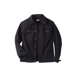 Men's Big & Tall Liberty Blues™ Denim Jacket by Liberty Blues in Black Denim (Size 6XL)