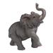 Trinx Tackett Wildlife Baby Elephant w/ Trunk up Figurine Resin in Gray | 6 H x 5 W x 5 D in | Wayfair 264ECA0C6CDA40FAB93E2AD2AE2F11E8