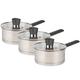 Russell Hobbs COMBO-6511 Saucepan Set, Excellence Collection Cooking Pots, Stainless Steel, Induction Casserole Pot Set, Pouring Lip, Ideal for Soups & Sauces, Mirror Polished Finish