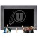 Utah Utes 11" x 19" Blank Chalkboard with Frame & Clothespins Sign