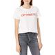 Lucky Brand Women's Short Sleeve Crew Neck Optimistic Graphic Tee T-Shirt, Lucky White, Medium