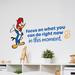 Design W/ Vinyl Woodpecker This Moment Vinyl Wall Decal Vinyl in Blue | 15 H x 30 W in | Wayfair Timmy 1288c